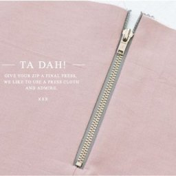 Как вшить молнию с металлическими зубьями