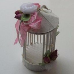 Миниатюрная клетка в стиле шебби-шик