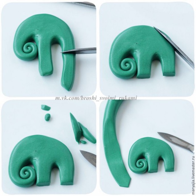 Необычный слон в стиле биомеханика