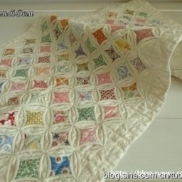 ​Нежное одеяло в технике пэчворк