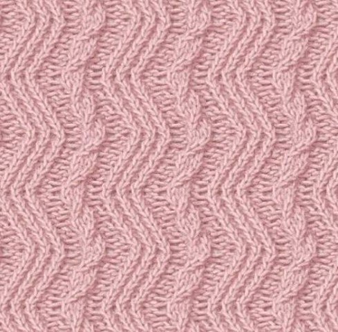 Нежные рельефы спицами