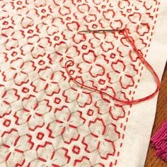 Оригинальная вышивка сашико