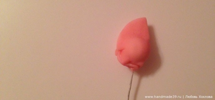 Роза из полимерной глины