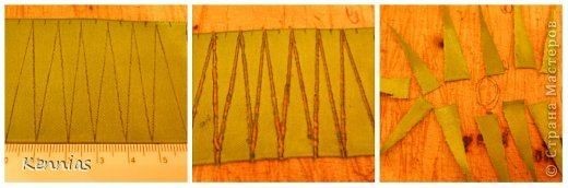 Роза-канзаши на стебле: мастер-класс