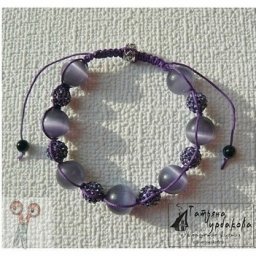 ​Узелковый браслет с бусинами