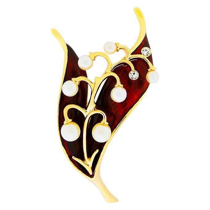 ​Броши в виде ландышей: идеи для творческого вдохновения