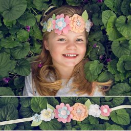 Цветочная корона для девочки своими руками