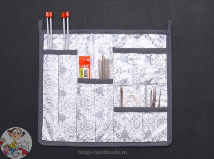 Шьём органайзер для спиц и крючков: мастер-класс