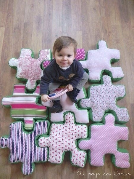 Подушки-пазлы