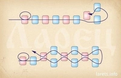 Браслет из бисера "Плетёнка" Браслет из бисера "Плетёнка"