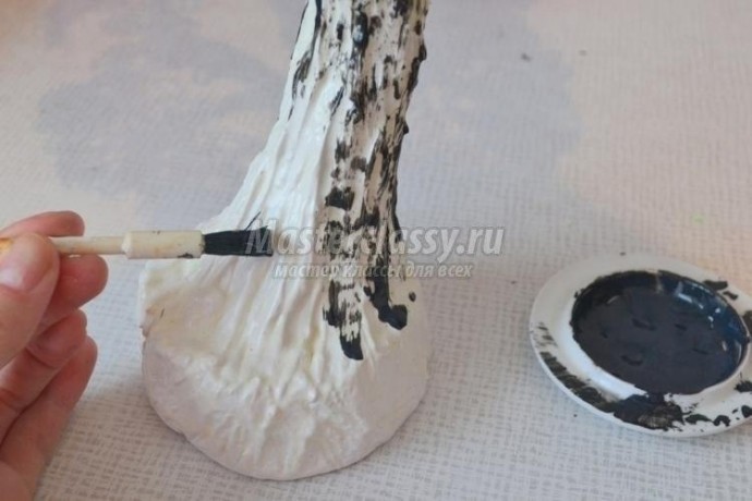 ​Нежная берёзка из бисера