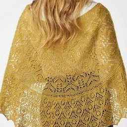 ​Нежная шаль спицами