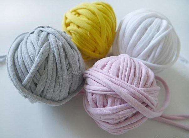 Пряжа из старых футболок