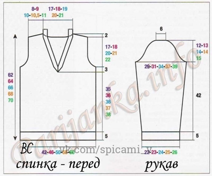 Пуловер с красивыми переплетениями