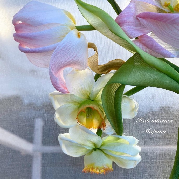 Шикарная вышивка лентами