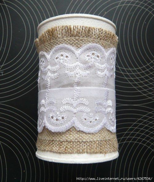 Декорируем жестяные баночки