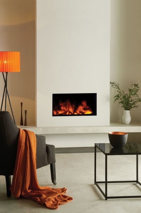 Идеи интерьера с электрокамином