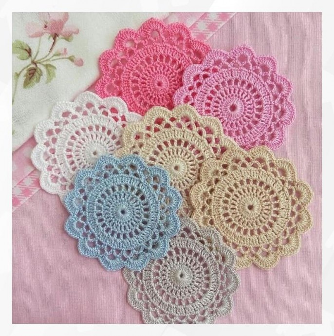Красивые салфеточки крючком