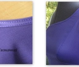 Обработка проймы и горловины двойной бейкой