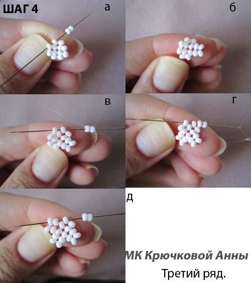 Ландыши из бисера: мастер-класс