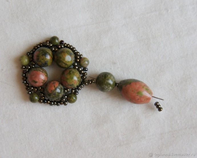 Серьги с бусинами своими руками