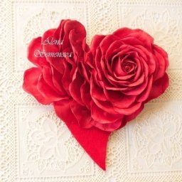 Сердце с розой