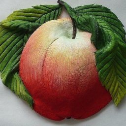 ​Лепим и раскрашиваем яблоки из соленого теста