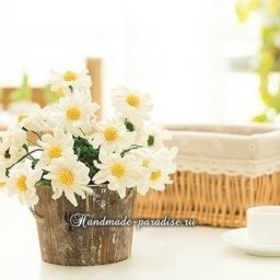 ​Ромашки крючком