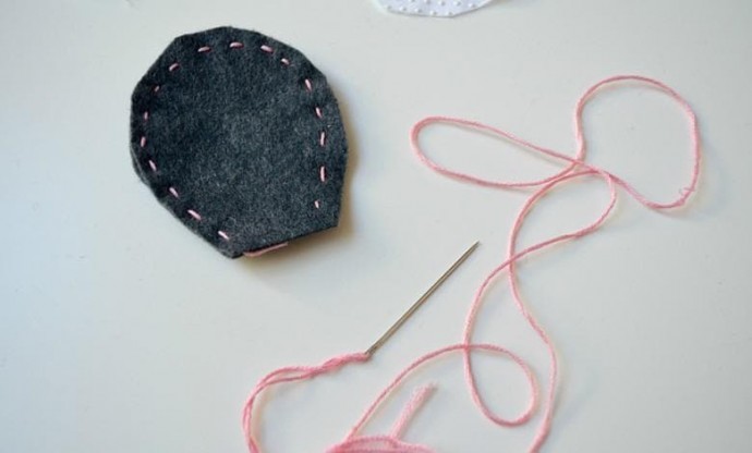 Тапочки в виде мышки