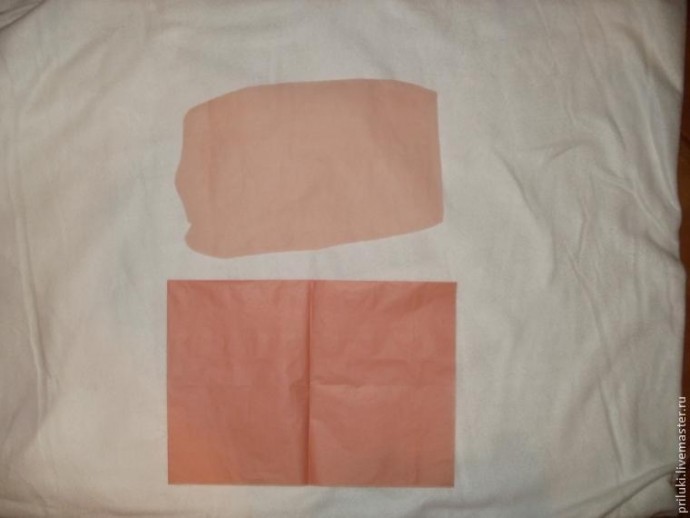 Цветок из бумаги тишью