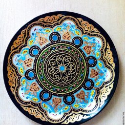 Декоративная тарелка в восточном стиле