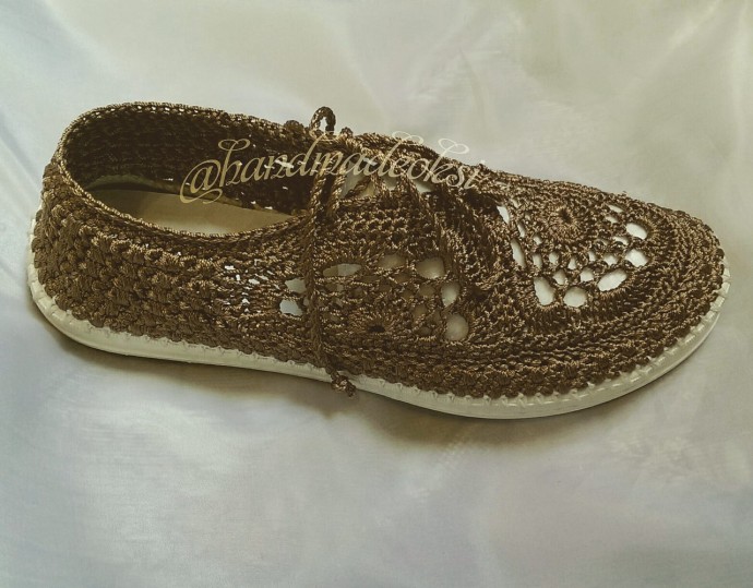Идеи вязаных мокасин и кедов