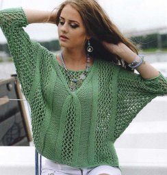 Изящный топ спицами