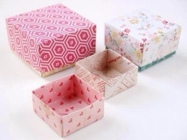 ​Коробочки в технике оригами