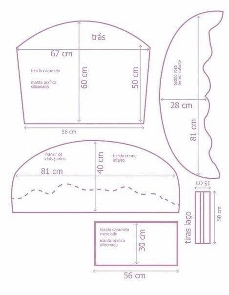 Подушка в виде пирожного