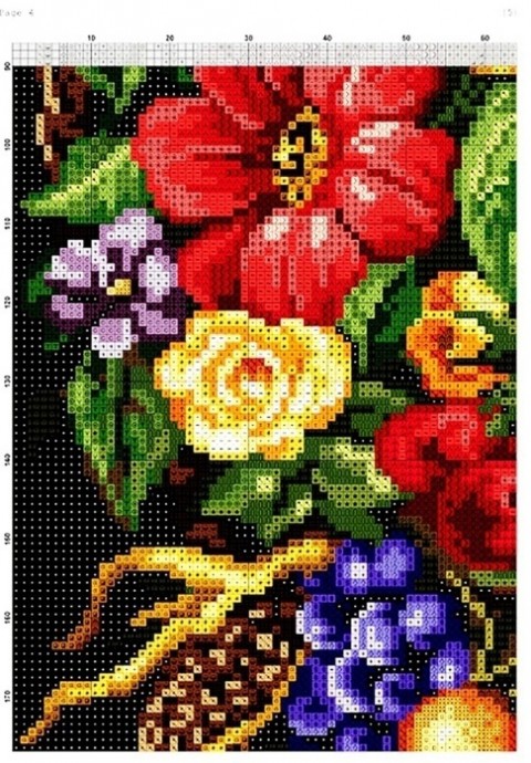 Вышивка крестиком под русские мотивы