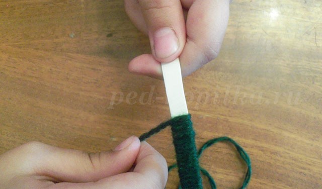 Тюльпан из ниток Тюльпан из ниток