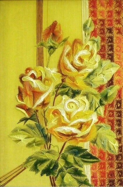 Картины из нитей