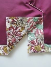 Обработка шлицы на юбке с подкладкой