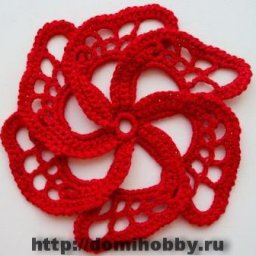 ​Объёмные цветы крючком