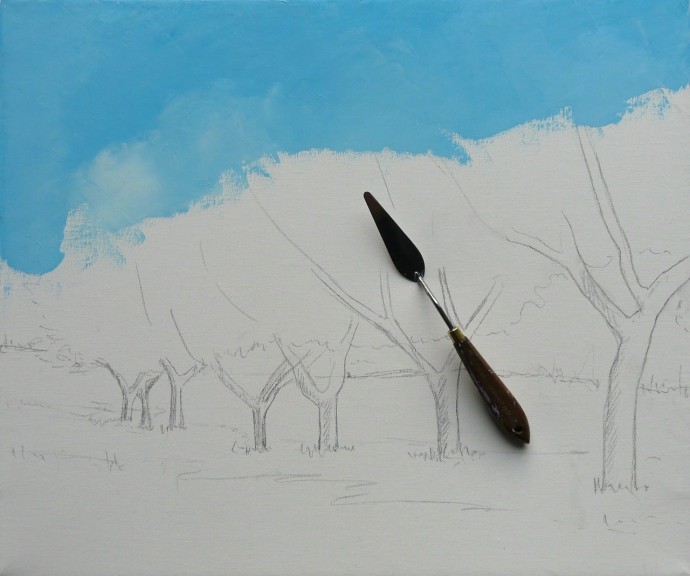 ​Рисуем розовый лес