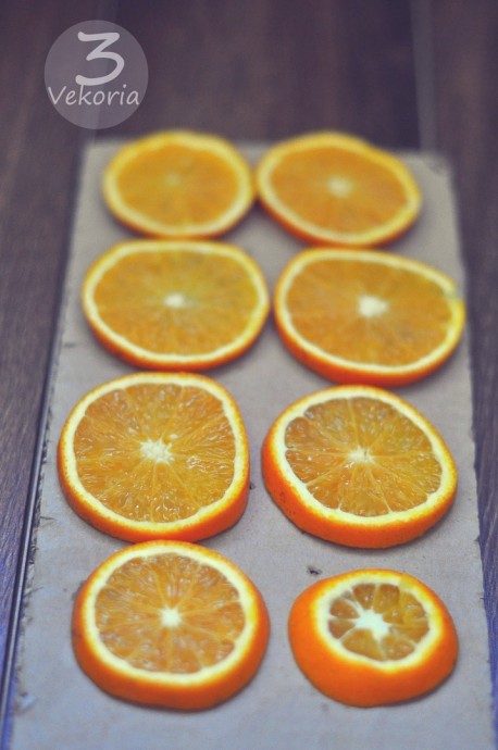 Сушим цитрусовые для декора
