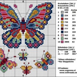 Вышиваем бабочек