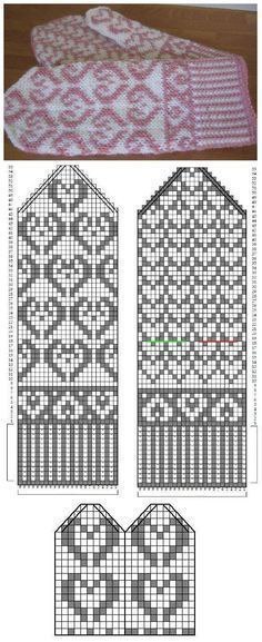 Замечательная подборка разных схем варежек