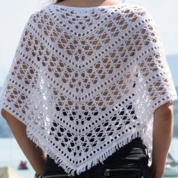 ​Ажурная шаль крючком