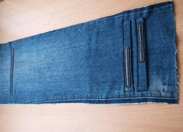 Дорожная сумка из старых джинс