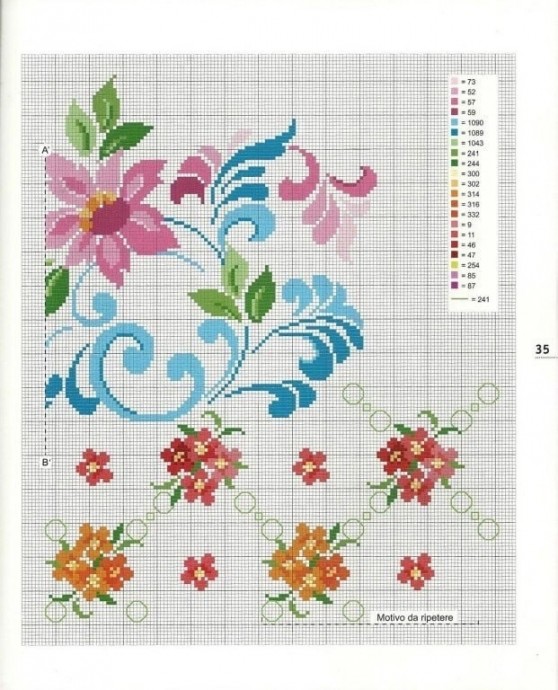 Узоры для вышивки скатертей и салфеток Узоры для вышивки скатертей и салфеток