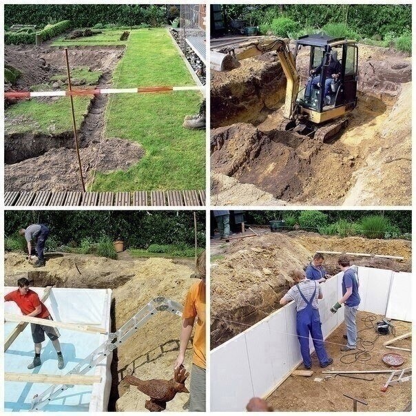 Создание пруда-бассейна на загородном участке Создание пруда-бассейна на загородном участке