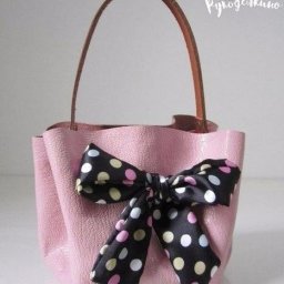 Самый простой вариант создания кожаной сумочки