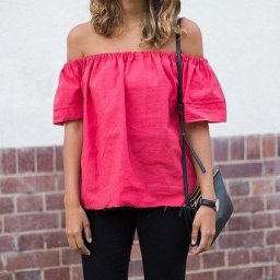 Блуза с открытыми плечами: мастер-класс